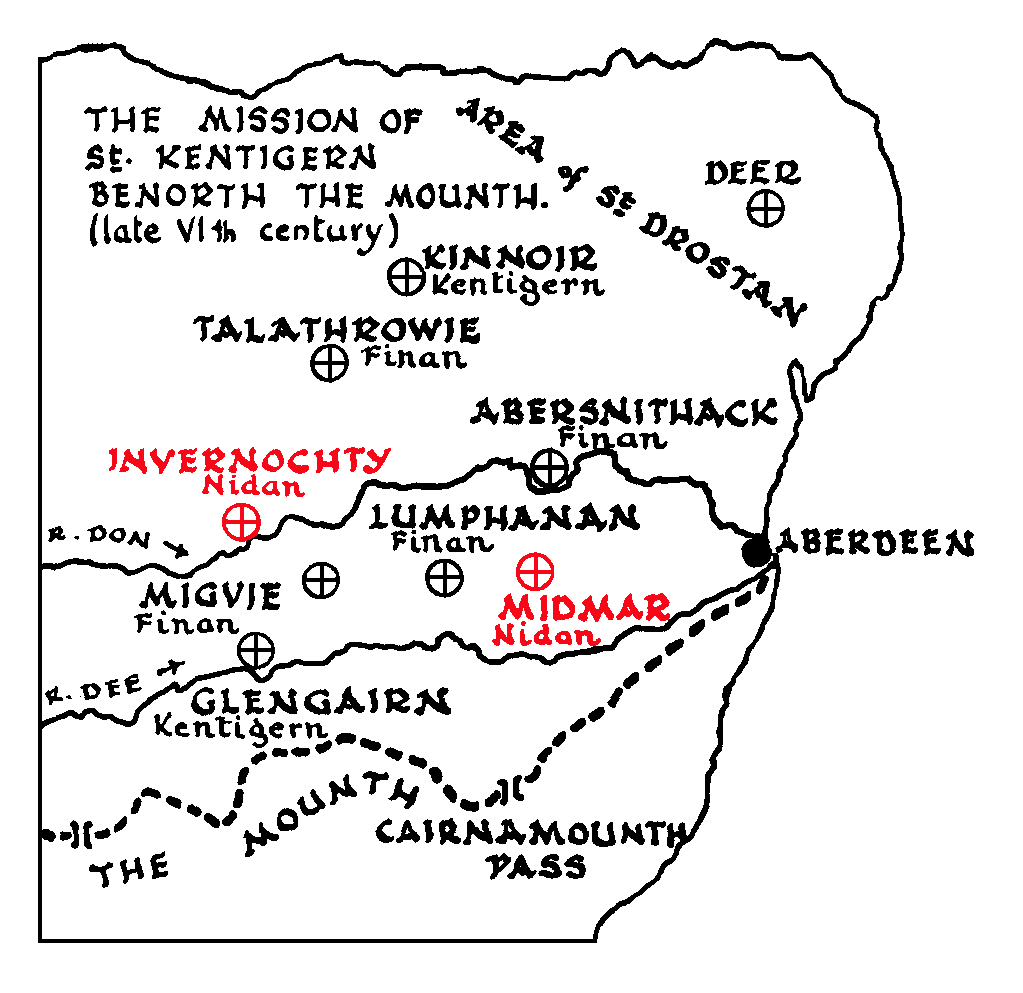 Map of Nidan's Churches